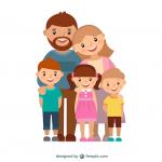 Happy family Free Vector